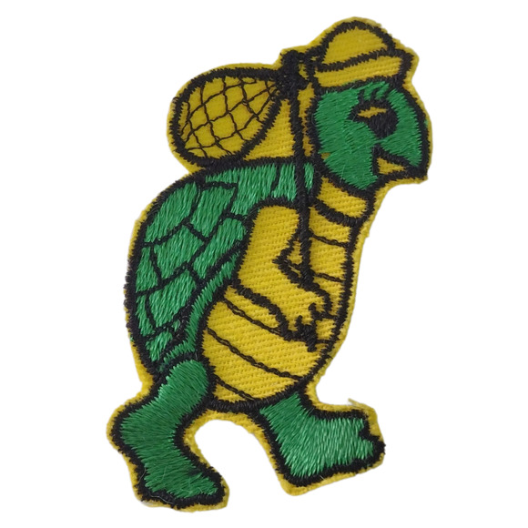 Unbranded Other - Adorable Green And Yellow Back Packing Turtle Iron On Patch Fashion Accessories
